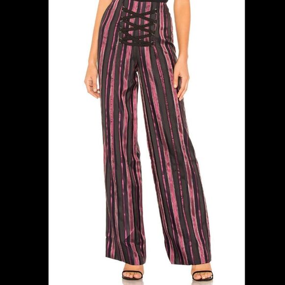 House of Harlow 1960 Pink and Black Wide Leg Pants - Picture 14 of 14